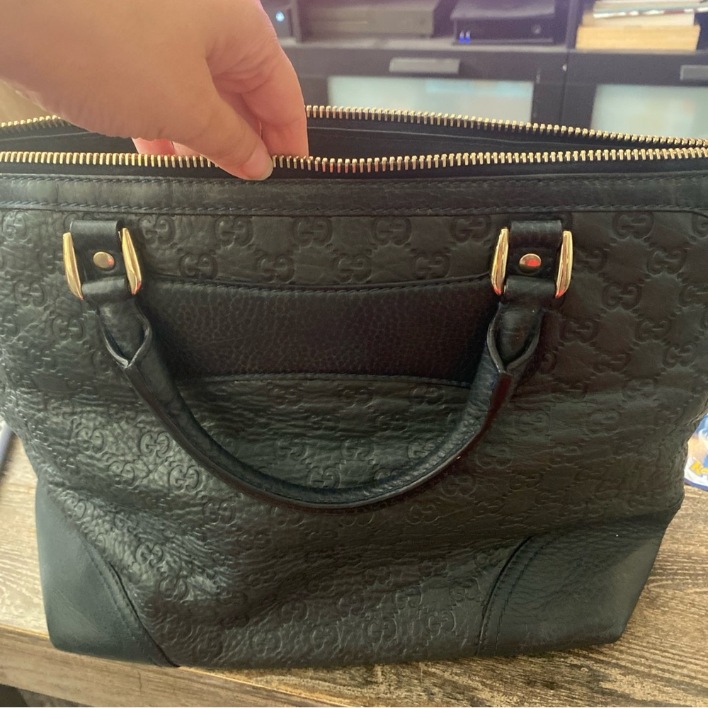 Gucci Hunter Green Satchel with Gold Accents - Picture 2 of 13